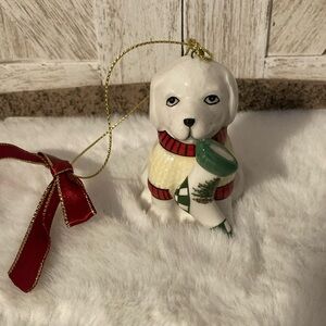 Spode Puppy Ornament